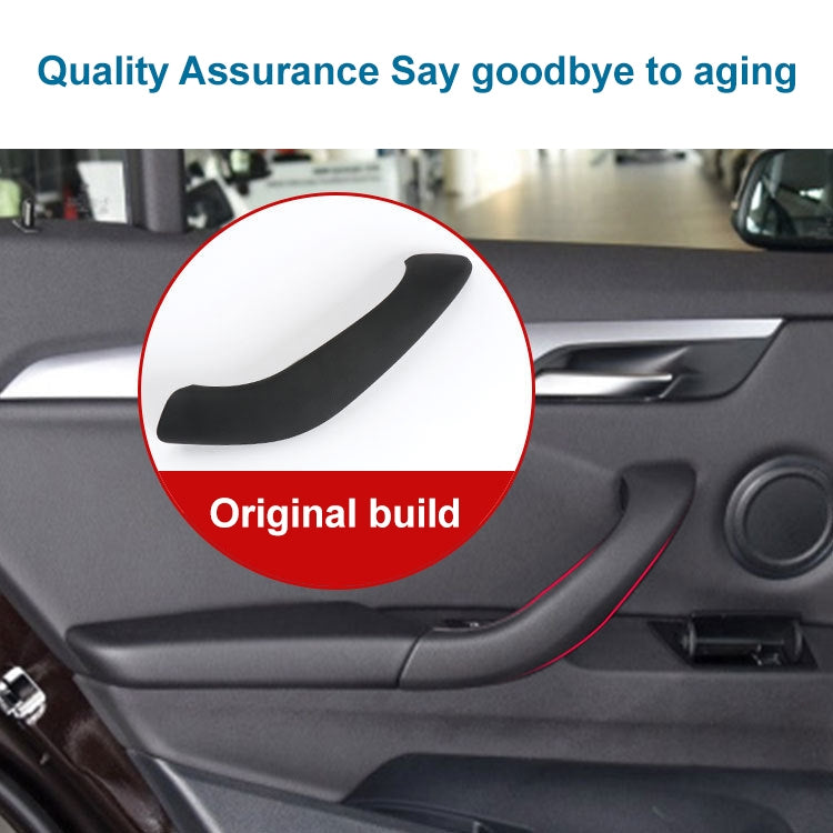 Car Left Side Inside Doors Handle Pull Trim Cover 51417417513 for BMW X1 2016-, Left Driving (Beige) - In Car by buy2fix | Online Shopping UK | buy2fix