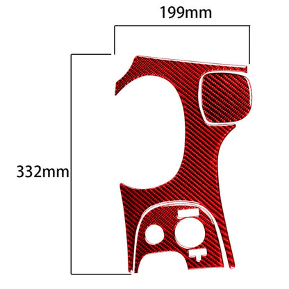 3 in 1 Carbon Fiber Car Gear Panel Sticker Kits D for Chevrolet Corvette C5 1998-2004, Left Drive(Red) - In Car by buy2fix | Online Shopping UK | buy2fix