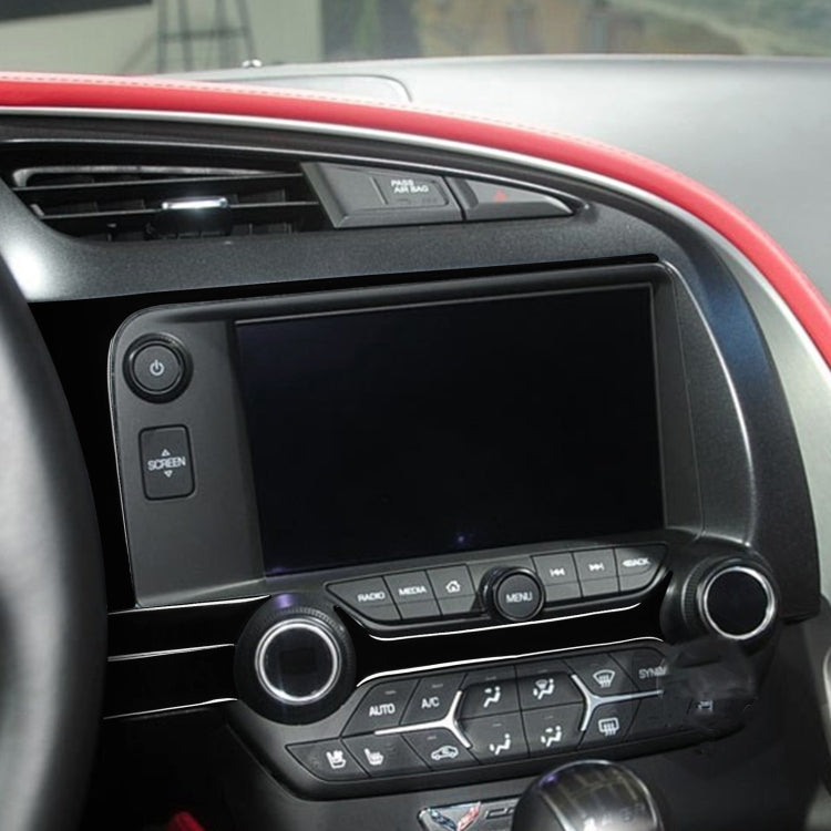 For Chevrolet Corvette C7 2014-2019 Car Central Navigation Decorative Sticker, Left Drive - In Car by buy2fix | Online Shopping UK | buy2fix