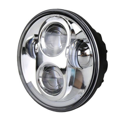 5.75 inch DC12V 6000K-6500K 40W Car LED Headlight for Harley (Silver) - In Car by buy2fix | Online Shopping UK | buy2fix