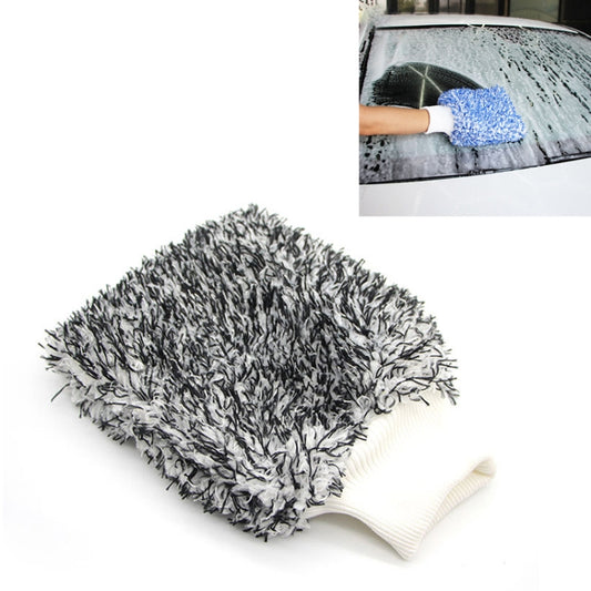 Microfiber Dusting Mitt Car Window Washing Cleaning Cloth Duster Towel Gloves (Black) -  by buy2fix | Online Shopping UK | buy2fix