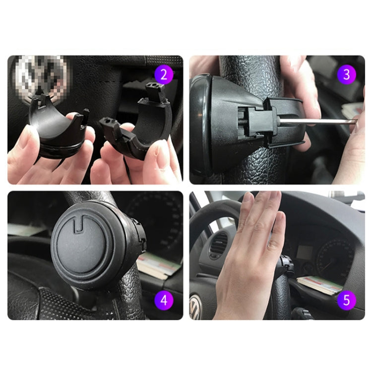 3R Car Universal Steering Wheel Spinner Knob Auxiliary Booster Aid Control Handle Auto Spinner Knob Ball - Steering Wheel Accessories by 3R | Online Shopping UK | buy2fix