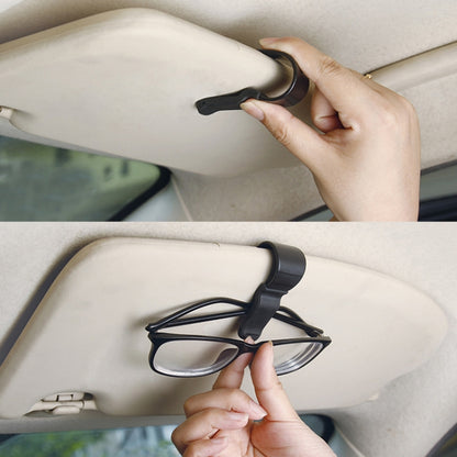 Multifunctional Car Glasses Mount Holder Card Bill Storage Clip(Grey) -  by buy2fix | Online Shopping UK | buy2fix