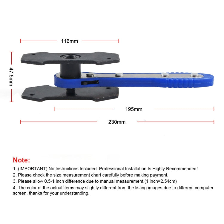 Car Ratchet Brake Piston Spreader Caliper Pad (Blue) - In Car by buy2fix | Online Shopping UK | buy2fix