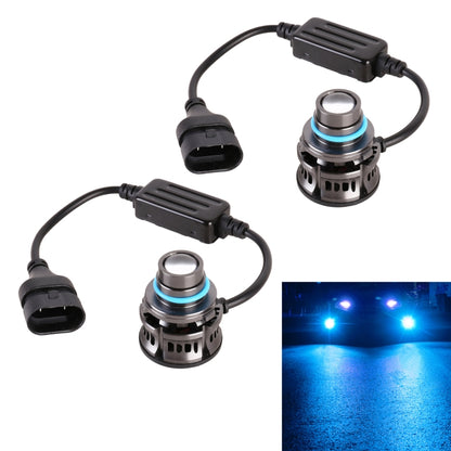 1 Pair 9005 27W / DC12V Car Aluminum Alloy Flashing LED Headlight (Blue Light) - In Car by buy2fix | Online Shopping UK | buy2fix