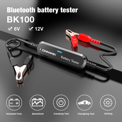 KONNWEI BK100 X431 BST360 Car Bluetooth Battery Tester (Black) - In Car by KONNWEI | Online Shopping UK | buy2fix