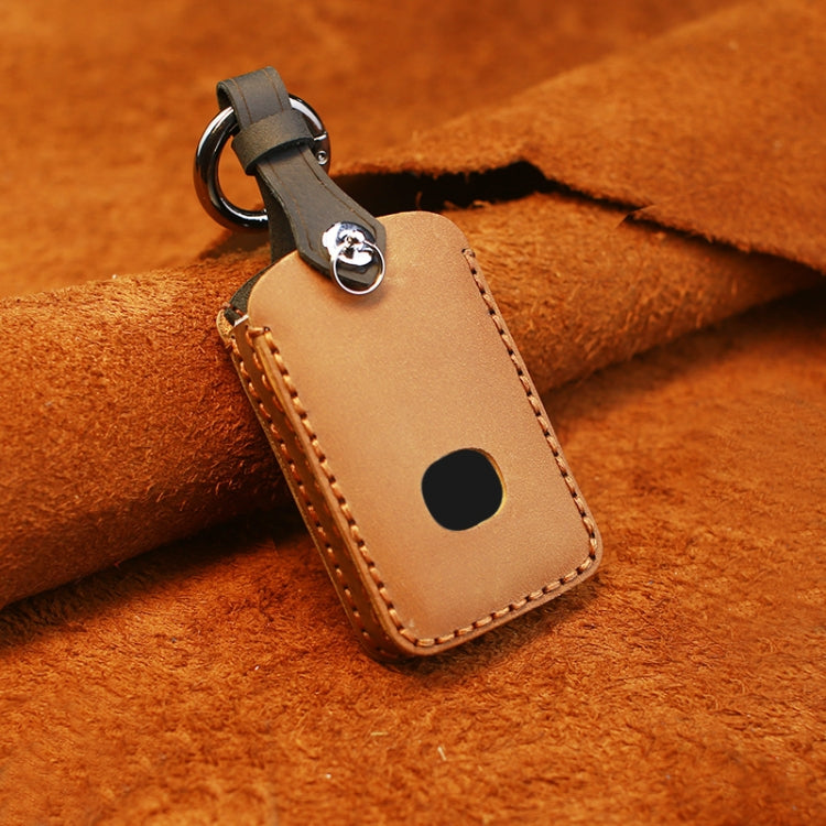 For Mazda New Style Car Cowhide Leather Key Protective Cover Key Case (Brown) -  by buy2fix | Online Shopping UK | buy2fix