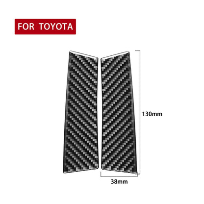 Car Carbon Fiber A-pillar Decorative Sticker for Toyota Highlander 2014-2019, Left Drive - In Car by buy2fix | Online Shopping UK | buy2fix