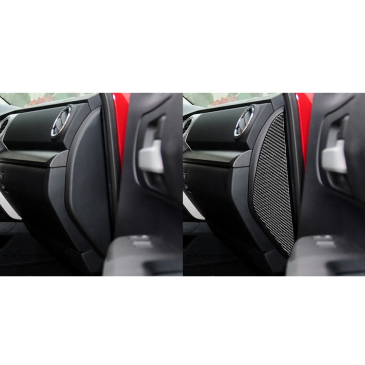 2 PCS / Set Carbon Fiber Car Door Anti-collision Cushion Decorative Sticker for Toyota Tundra 2014-2018, Left Right Driving - In Car by buy2fix | Online Shopping UK | buy2fix