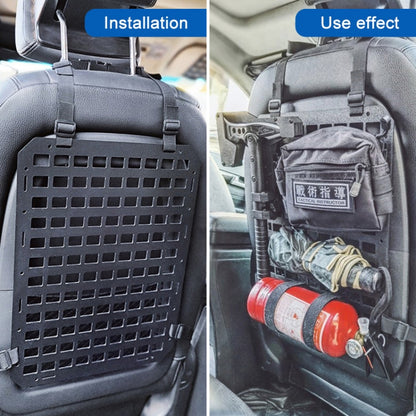 Car Rigid Seat Back Organizer Molle Panel Storage Rack - In Car by buy2fix | Online Shopping UK | buy2fix