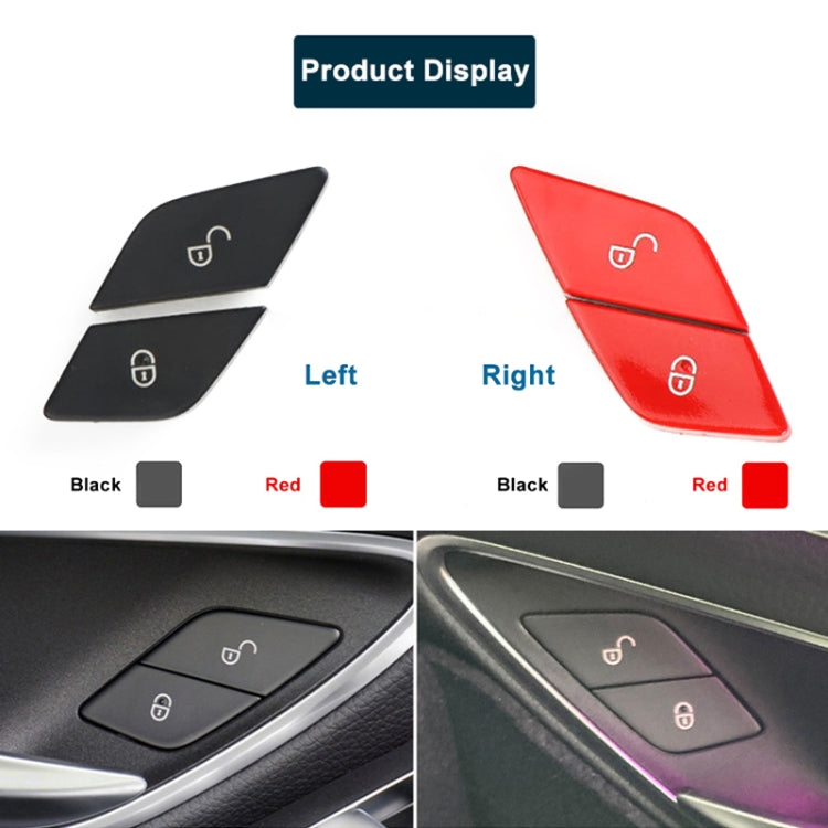 For Mercedes-Benz E-Class 2016-2021 Left Driving Car Left Side Door Lock Switch Buttons 2059055251 (Black) - In Car by buy2fix | Online Shopping UK | buy2fix