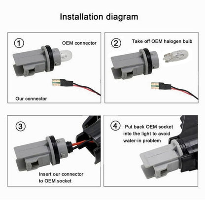 2pcs For Honda Civic 2001-2015 Car Dynamic LED Fender Side Light 34301-S5H-T02(Transparent Black) - In Car by buy2fix | Online Shopping UK | buy2fix