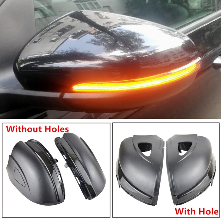 1 Pair For Volkswagen Golf 6 MK6 Car Dynamic LED Turn Signal Light Rearview Mirror Flasher Water Blinker, with Hole - In Car by buy2fix | Online Shopping UK | buy2fix