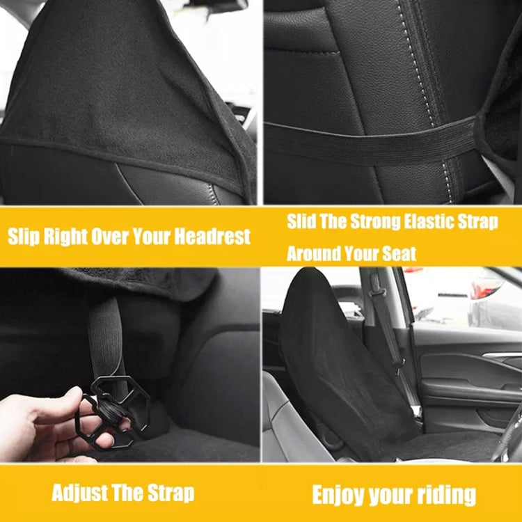 Car Universal Waterproof Anti-skid Seat Cover (White) - In Car by buy2fix | Online Shopping UK | buy2fix