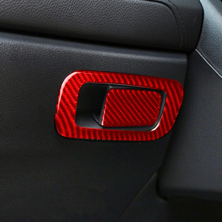 Car Carbon Fiber Storage Box Switch Frame Decorative Sticker for Honda Tenth Generation Civic 2016-2019, Right Drive (Red) - In Car by buy2fix | Online Shopping UK | buy2fix