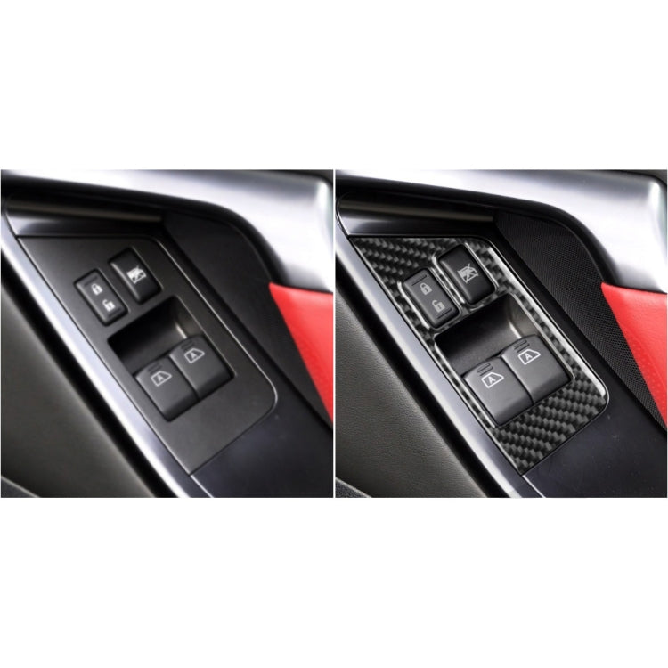 2 PCS Car Carbon Fiber Window Lift Defogger Button Decorative Sticker for Nissan GTR R35 2008-2016, Right Drive -  by buy2fix | Online Shopping UK | buy2fix