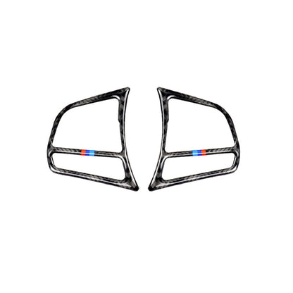 Three Color Carbon Fiber Car Steering Wheel Key Frame Decorative Sticker for BMW F20 2012-2018 / F21 2014-2018 / F30 / F34 2013-2018 / F32 2013-2018 - In Car by buy2fix | Online Shopping UK | buy2fix