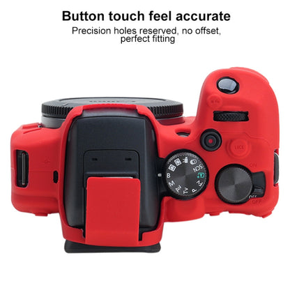 For Canon EOS R10 Soft Silicone Protective Case (Red) - Camera Accessories by buy2fix | Online Shopping UK | buy2fix