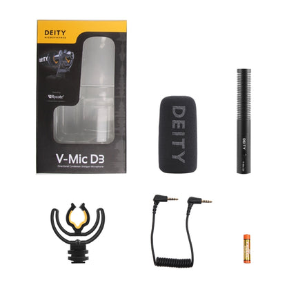 Deity V-Mic D3 Directional Condenser Shotgun Microphone(Black) - Consumer Electronics by Aputure | Online Shopping UK | buy2fix