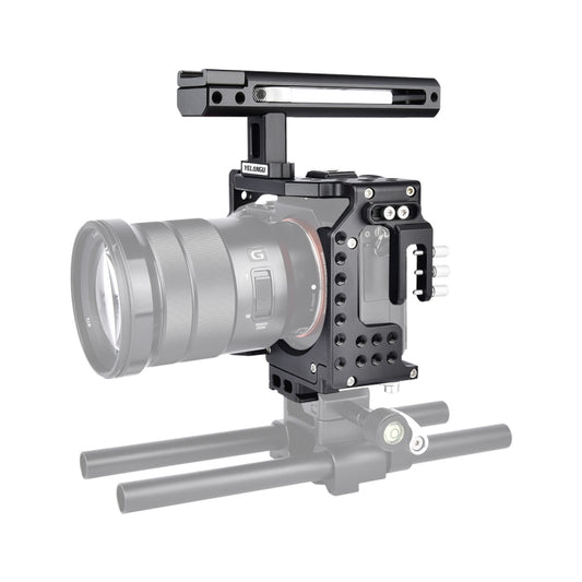 YELANGU CA7 YLG0908A Handle Video Camera Cage Stabilizer for Sony A7K & A7X & A73  & A7S & A7R & A7RII & A7SII (Black) - Camera Accessories by YELANGU | Online Shopping UK | buy2fix