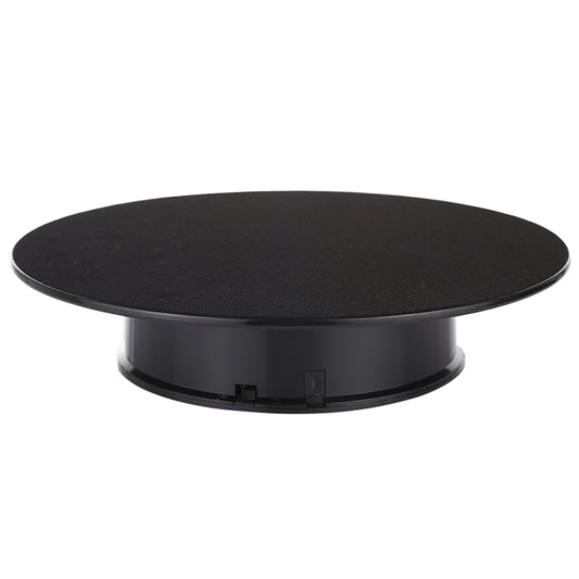 25cm 360 Degree Electric Rotating Turntable Display Stand Video Shooting Props Turntable for Photography, Load 3kg, Powered by Battery(Black) - Camera Accessories by buy2fix | Online Shopping UK | buy2fix