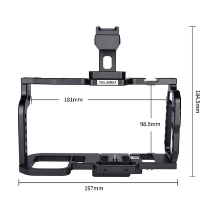 YELANGU C9-A YLG0911A Handle Video Camera Cage Stabilizer for DJI BMPCC 4K(Black) - Camera Accessories by YELANGU | Online Shopping UK | buy2fix