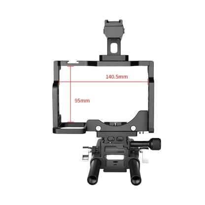 YELANGU C15 YLG0711A Video Camera Cage Stabilizer with Handle & Rail Rod for Nikon Z6 / Z7(Black) - Camera Accessories by YELANGU | Online Shopping UK | buy2fix