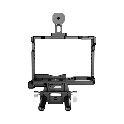 YELANGU C18 YLG0915A-C Video Camera Cage Stabilizer with Handle & Rail Rod Mount for Panasonic Lumix DC-S1H / DC-S1 / DC-S1R(Black) - Camera Cage by YELANGU | Online Shopping UK | buy2fix