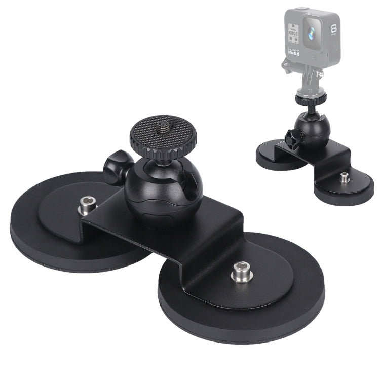 Car Suction Cup Mount Bracket for GoPro Hero11 Black / HERO10 Black / HERO9 Black / HERO8 Black /7 /6 /5 /5 Session /4 Session /4 /3+ /3 /2 /1, Xiaoyi and Other Action Cameras, Size: L(Black) - DJI & GoPro Accessories by buy2fix | Online Shopping UK | buy2fix