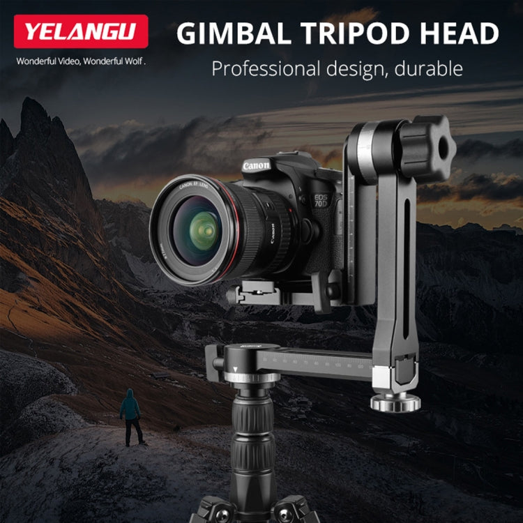 YELANGU A171 YLG0401E-C 360 Degree Rotation Horizontal Cantilever Gimbal Tripod Head for Home DV and SLR Cameras (Black) - Camera Accessories by YELANGU | Online Shopping UK | buy2fix