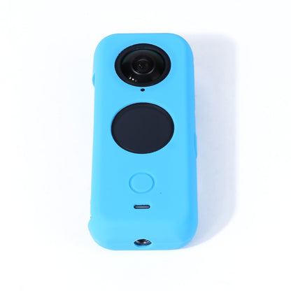 Full Body Dust-proof Silicone Protective Case for Insta360 ONE X2 (Blue) - DJI & GoPro Accessories by buy2fix | Online Shopping UK | buy2fix