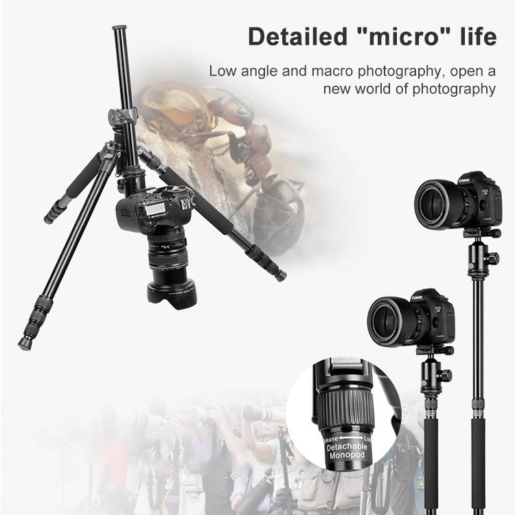 TRIOPO Oubao TA330 Horizontal Arm Tripod Mount Quick Release Center Column Boom Bracket with Tripod Ball-Head - Camera Accessories by TRIOPO | Online Shopping UK | buy2fix