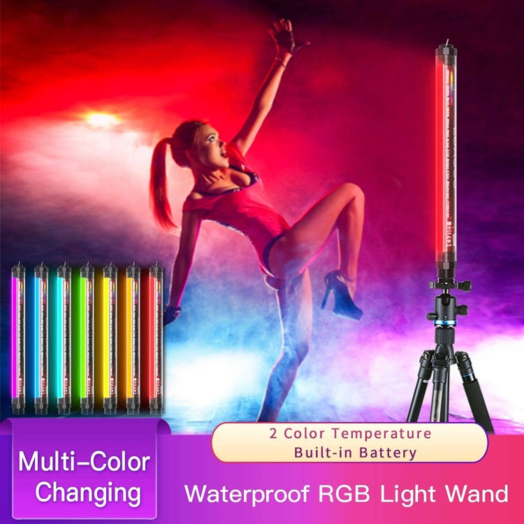 LUXCeO P7RGB Pro Colorful Photo LED Stick Video Light APP Control Adjustable Color Temperature Waterproof Handheld LED Fill Light with Remote Control - Camera Accessories by LUXCeO | Online Shopping UK | buy2fix