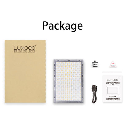 LUXCeO P02 LED Video Light Super Slim Panel 1000LM 3000-6000K Light On-camera Light Selfie Soft Light Video Photography Studio Light (Black) - Camera Accessories by LUXCeO | Online Shopping UK | buy2fix