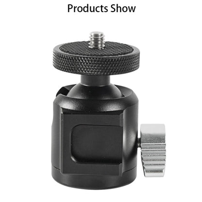 BEXIN HK25 Aluminum Alloy Cold Shoe Tripod Adapter Ball Head (Black) - Camera Accessories by BEXIN | Online Shopping UK | buy2fix