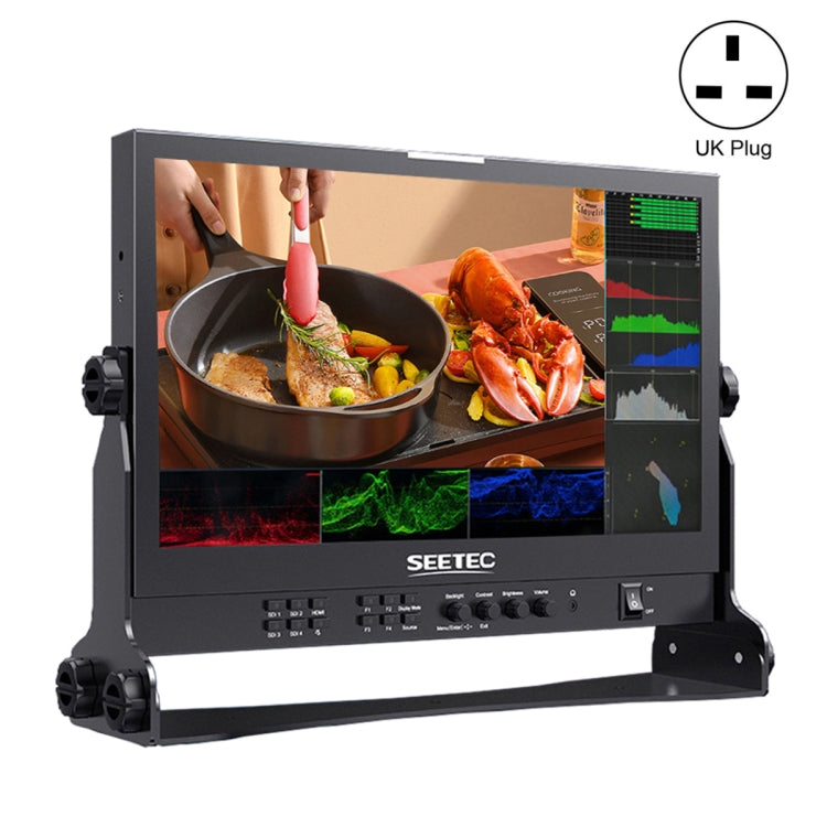 SEETEC ATEM156S 15.6 inch 3G-SDI HDMI Full HD 1920x1080P Multi-camera Broadcast Monitor(UK Plug) - On-camera Monitors by SEETEC | Online Shopping UK | buy2fix