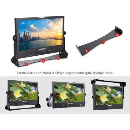 SEETEC ATEM156S 15.6 inch 3G-SDI HDMI Full HD 1920x1080P Multi-camera Broadcast Monitor(EU Plug) - Camera Accessories by SEETEC | Online Shopping UK | buy2fix