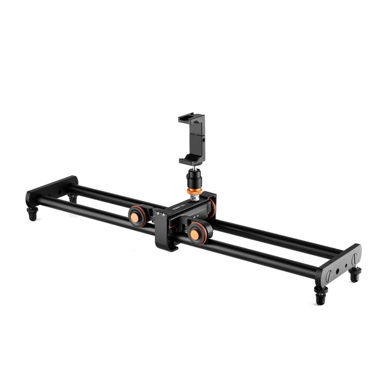 YELANGU L60E 60cm Slide Rail Track + L4 3-Wheel Video Dolly with PC142 Phone Clamp & Ballhead - Camera Accessories by YELANGU | Online Shopping UK | buy2fix