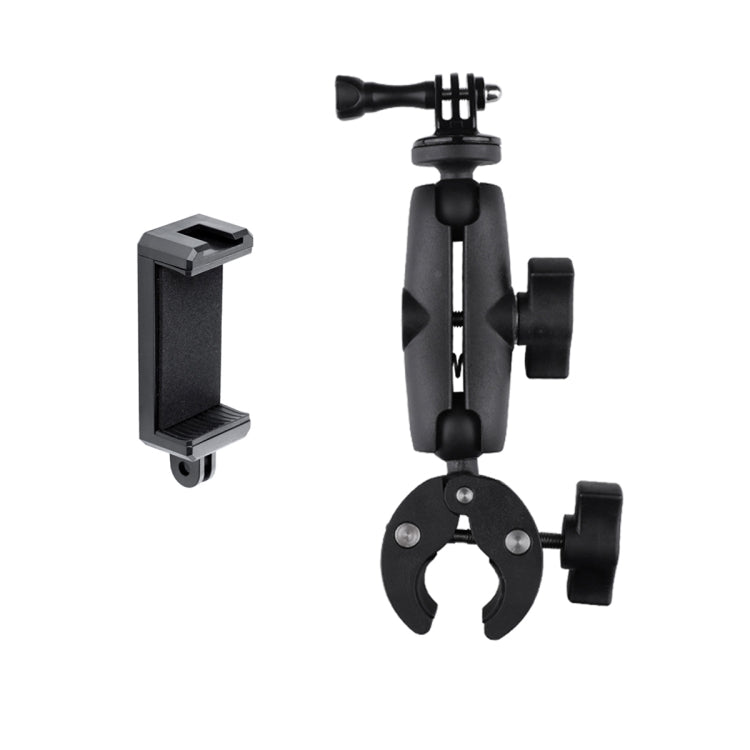 Extended Version 360 Rotation Adjustable Clamp Plier Base Holder with Phone Clamp (Black) - DJI & GoPro Accessories by buy2fix | Online Shopping UK | buy2fix