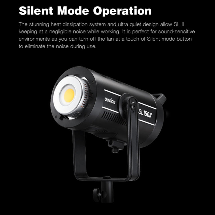 Godox SL150II 150W 5600K Daylight-balanced LED Light Studio Continuous Photo Video Light(UK Plug) - Shoe Mount Flashes by Godox | Online Shopping UK | buy2fix