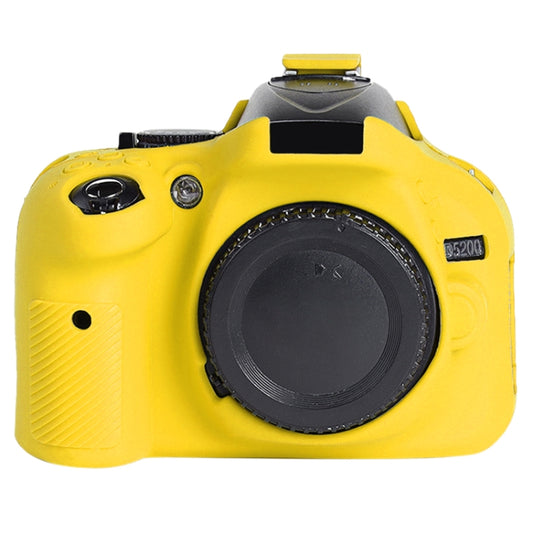Soft Silicone Protective Case for Nikon D5200 (Yellow) - Camera Accessories by buy2fix | Online Shopping UK | buy2fix