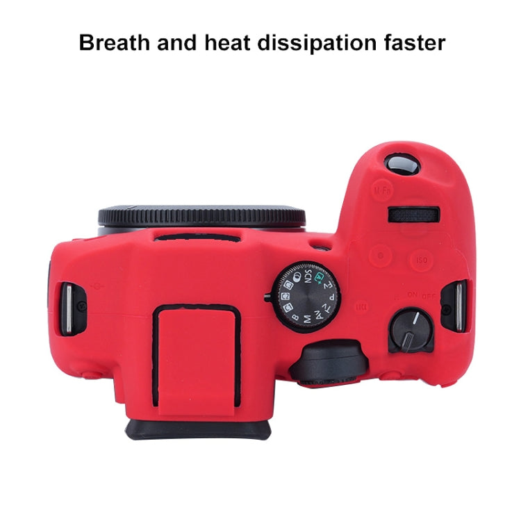 For Canon EOS R7 Soft Silicone Protective Case (Red) - Camera Accessories by buy2fix | Online Shopping UK | buy2fix