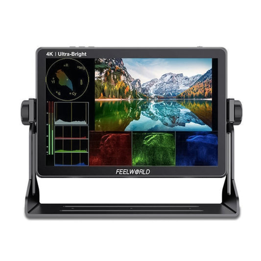FEELWORLD LUT11 10.1 inch Ultra High Bright 2000nit Touch Screen DSLR Camera Field Monitor, 4K HDMI Input Output 1920 x 1200 IPS Panel(UK Plug) - On-camera Monitors by FEELWORLD | Online Shopping UK | buy2fix