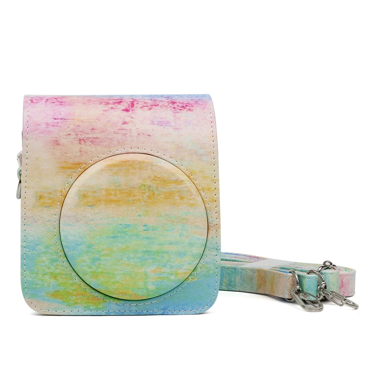 Rainbow Oil painting Pattern PU Leather Protective Camera Case Bag For FUJIFILM Instax Mini70 Camera - Camera Accessories by buy2fix | Online Shopping UK | buy2fix