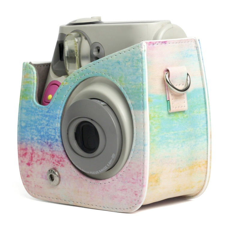 Rainbow Oil painting Pattern PU Leather Protective Camera Case Bag For FUJIFILM Instax Mini 7S / 7C Camera - Camera Accessories by buy2fix | Online Shopping UK | buy2fix