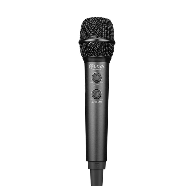 BOYA BY-HM2 Professional Handheld Condenser Microphone 3.5mm Headphone Port with 8 Pin / Type-C / USB Interface 1.2m Extension Cable & Holder - Microphone by BOYA | Online Shopping UK | buy2fix