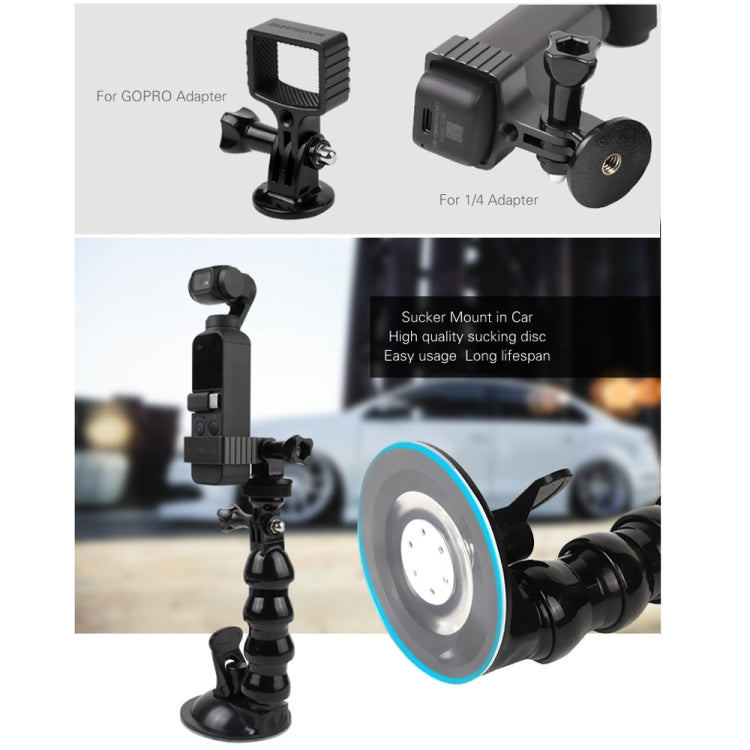 Sunnylife OP-Q9199 Metal Adapter + Car Suction Cup  for DJI OSMO Pocket - DJI & GoPro Accessories by Sunnylife | Online Shopping UK | buy2fix