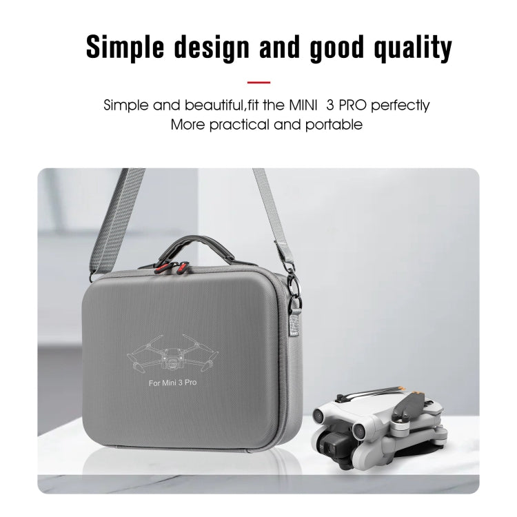 For DJI Mini 3 Pro / RC with Screen STARTRC Waterproof Shoulder Storage Bag Handbag(Grey) - DJI & GoPro Accessories by STARTRC | Online Shopping UK | buy2fix