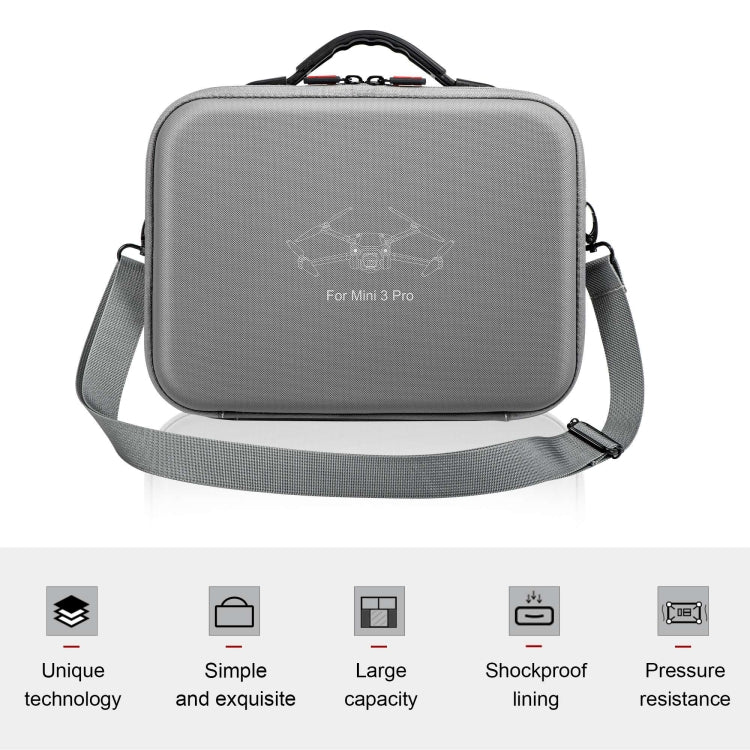 For DJI Mini 3 Pro / RC with Screen STARTRC Waterproof Shoulder Storage Bag Handbag(Grey) - DJI & GoPro Accessories by STARTRC | Online Shopping UK | buy2fix