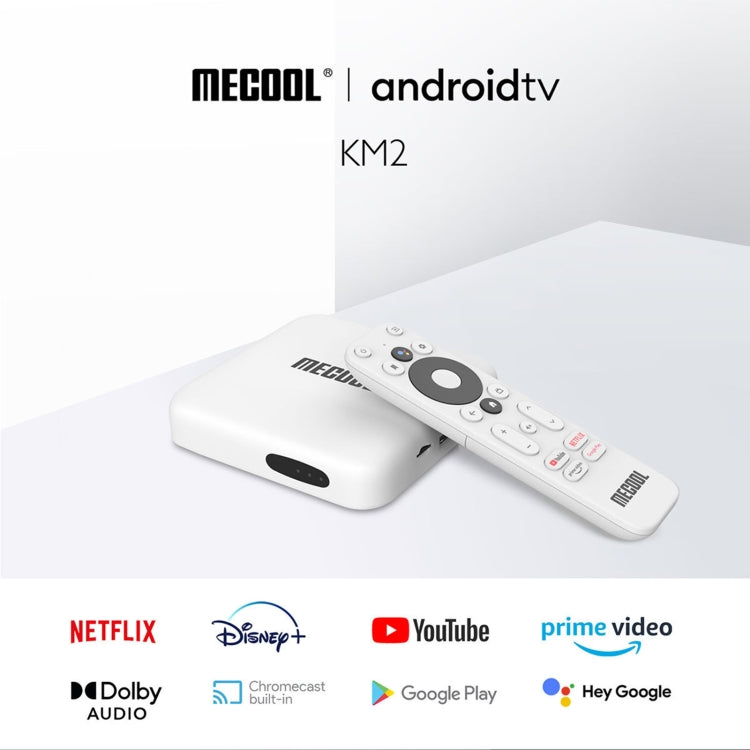 MECOOL KM2 4K Smart TV BOX Android 10.0 Media Player wtih Remote Control, Amlogic S905X2 Quad Core ARM Cortex A55, RAM: 2GB, ROM: 8GB, Support Bluetooth, HDMI, TF Card, US Plug - Consumer Electronics by Beelink | Online Shopping UK | buy2fix